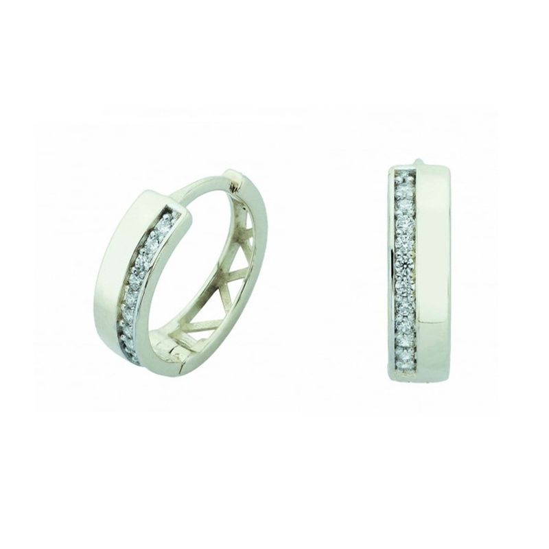 Boucles d'oreilles huggies 13mm en or jaune ou blanc 10k