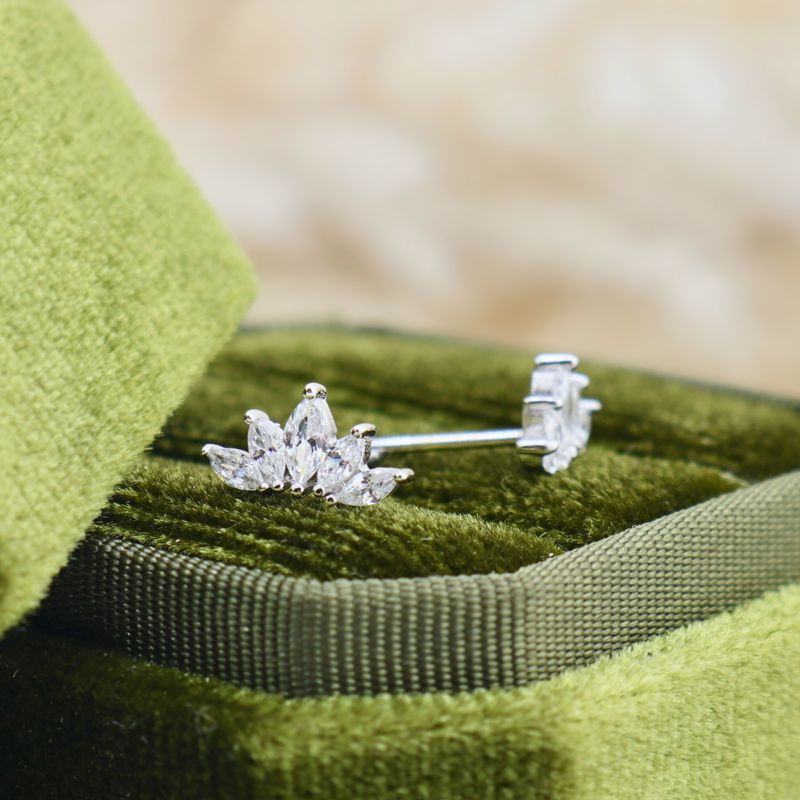 Boucles d'oreilles Marquise en argent sterling