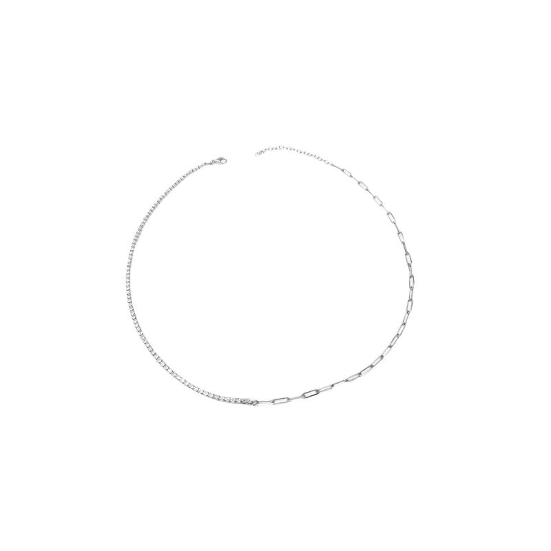 Collier Chaîne et Tennis en argent sterling