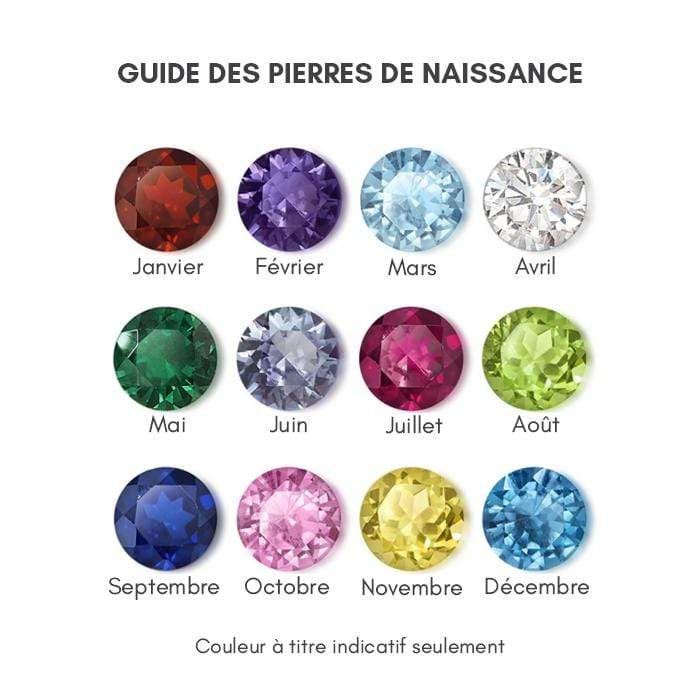 Boucles d'oreilles Pierres de naissance CZ en or jaune 10K