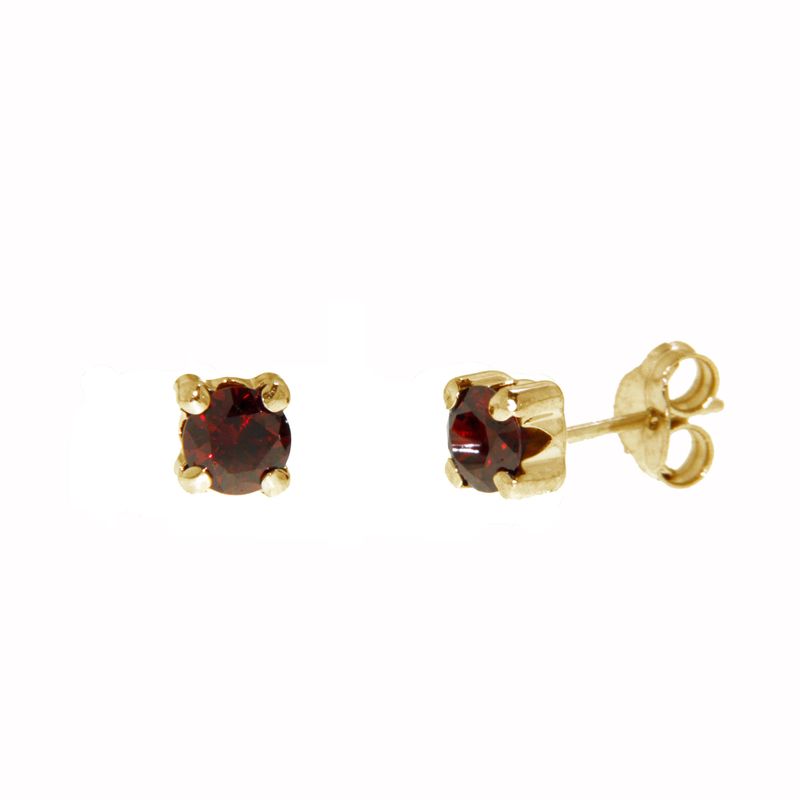 Boucles d'oreilles Pierres de naissance CZ en or jaune 10K