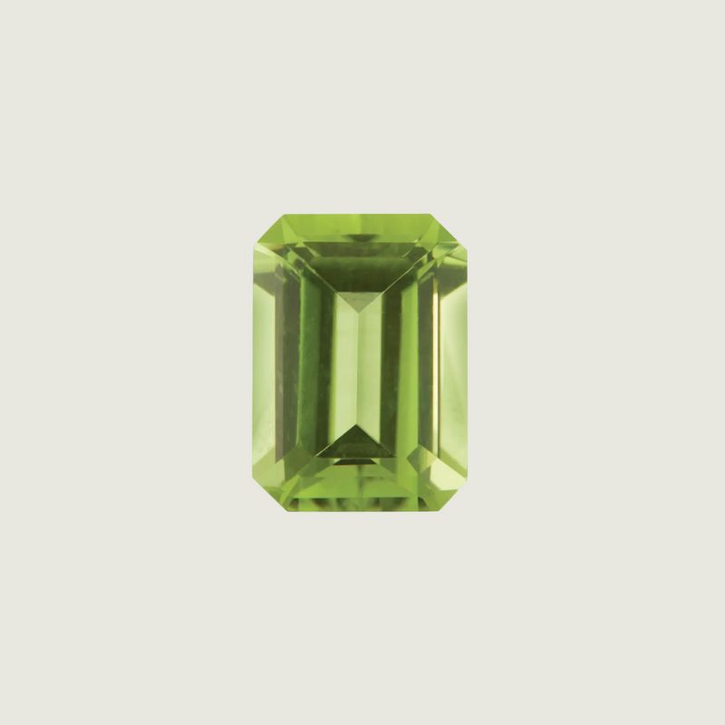 Péridot Naturel Taille Émeraude 5x7 mm