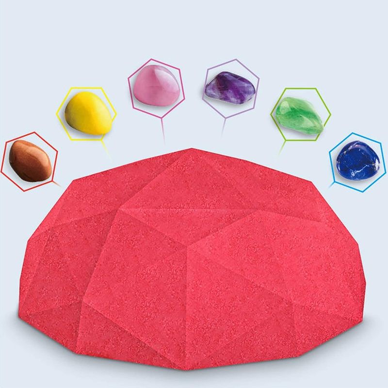 Ensemble découverte de creusement de pierres Diamant rose