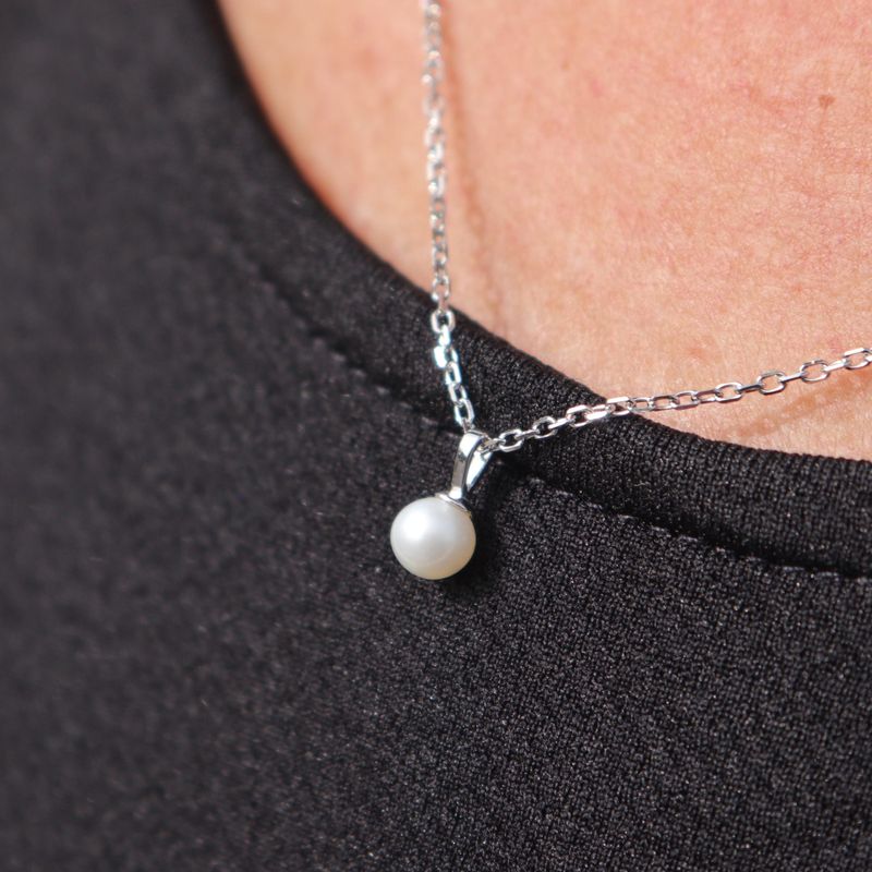 Collier Petite perle en argent sterling