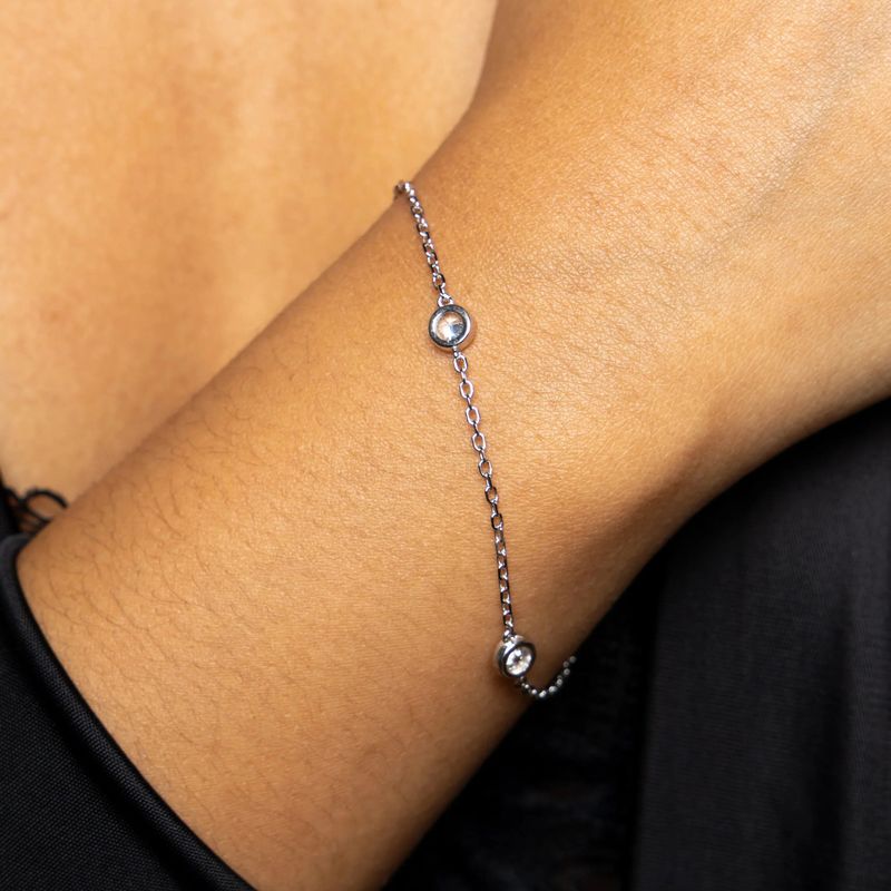 Bracelet Chaîne d'amour en argent sterling