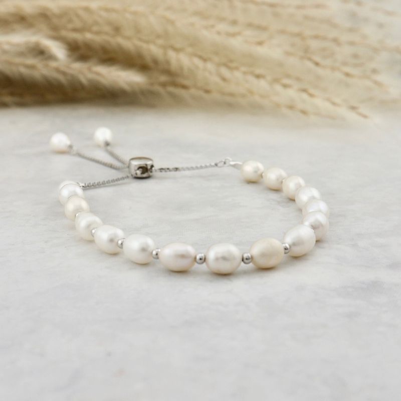 Bracelet Selene en perles et argent sterling