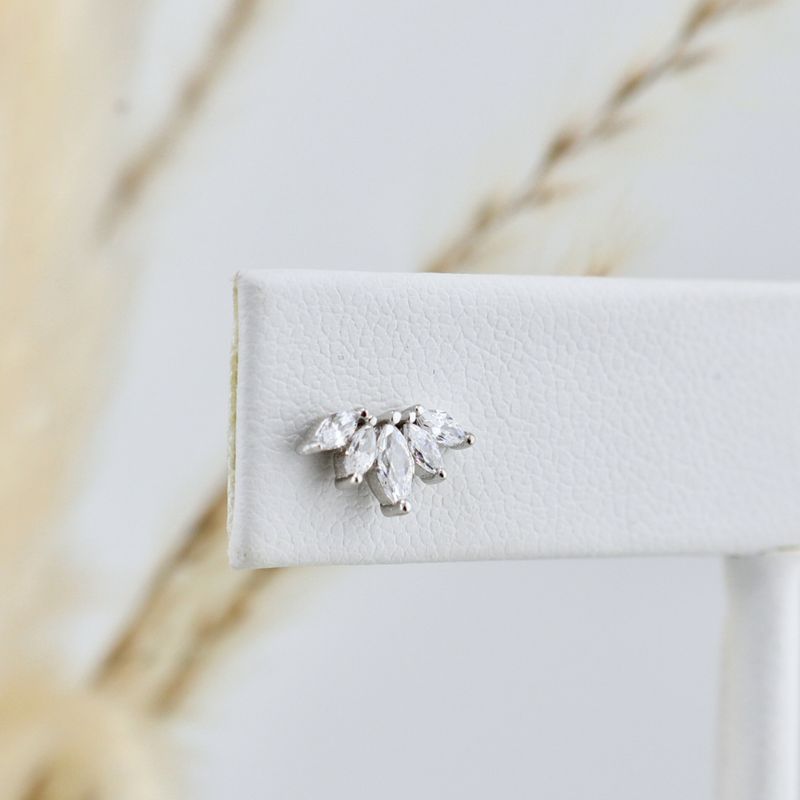 Boucles d'oreilles Marquise en argent sterling