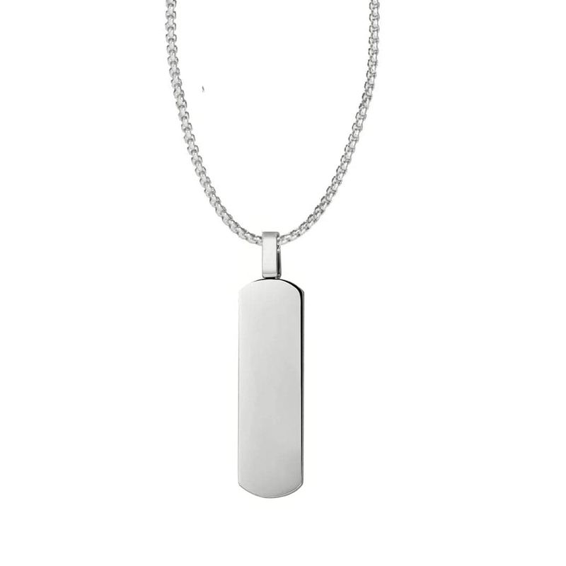Collier Plaque en acier