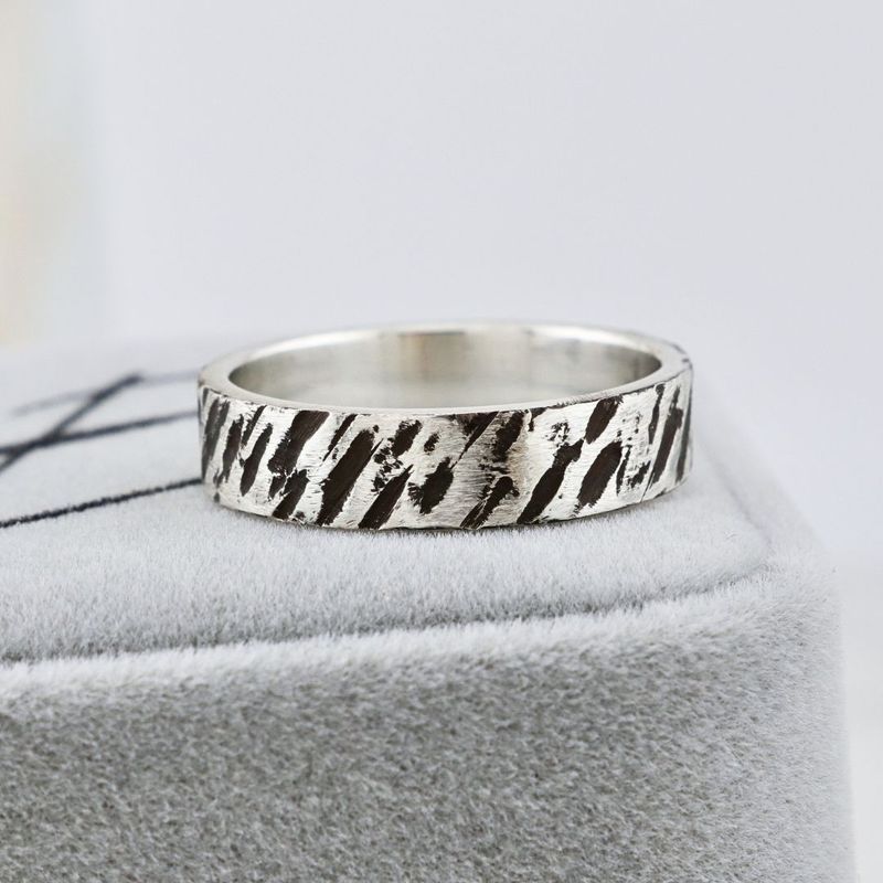 Bague jonc L’écorché en argent sterling