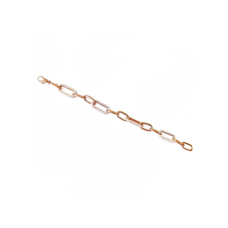 Bracelet Chaîne massive Scintillante en argent sterling