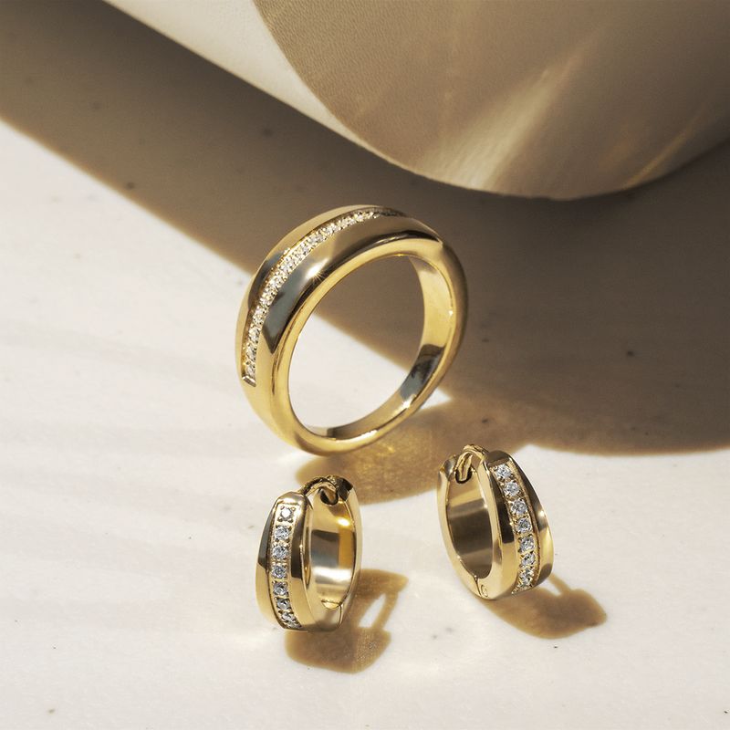 Bague Dôme Chic en acier