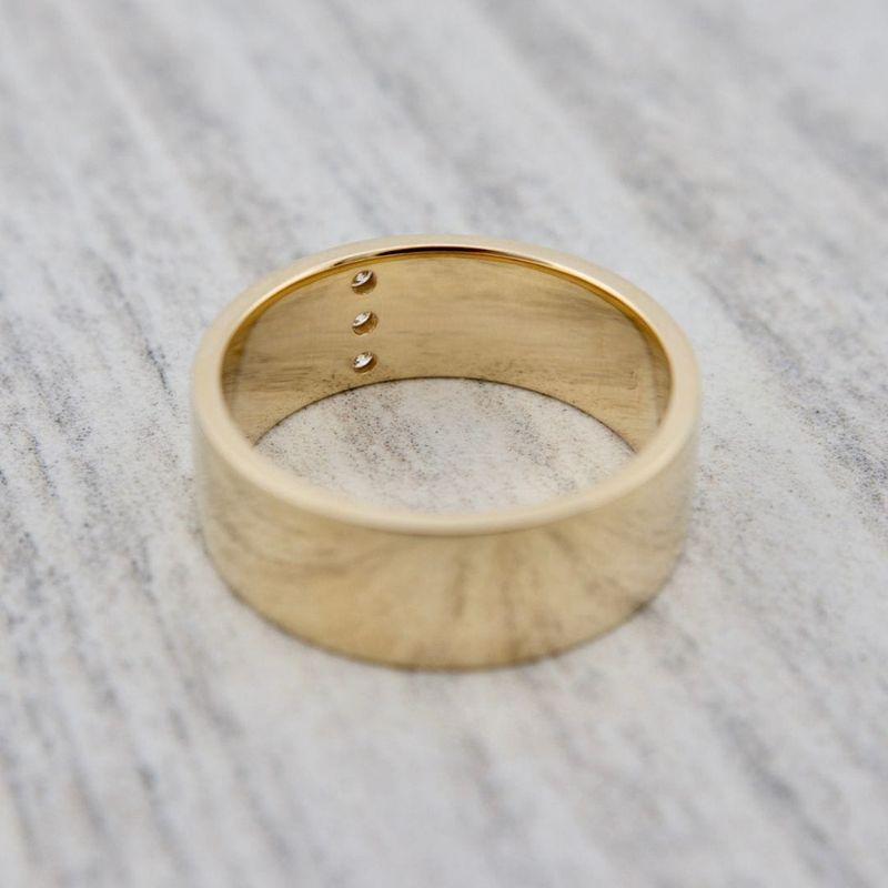 Bague jonc Urbain en or 14K - 18K et diamants