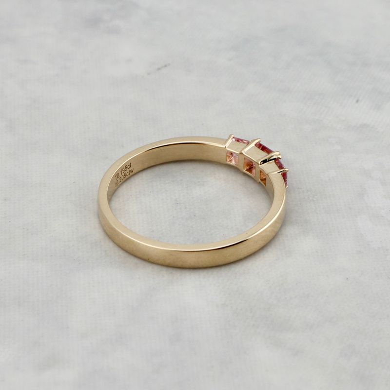 Bague Princesse en or 14K et topaze