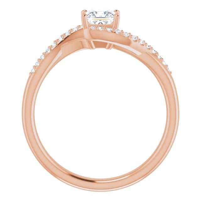 Bague Princesse en or 14K et diamants