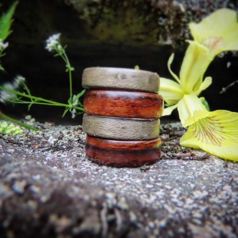 Bague en bois personnalisée