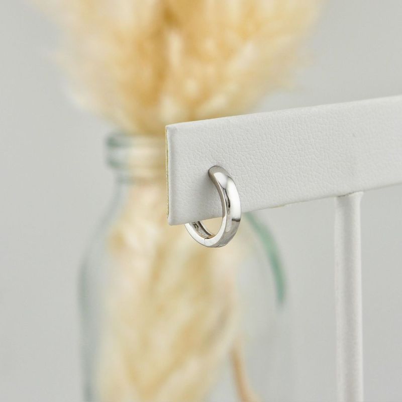 Boucles d'oreilles Huggies Minimalistes en argent sterling