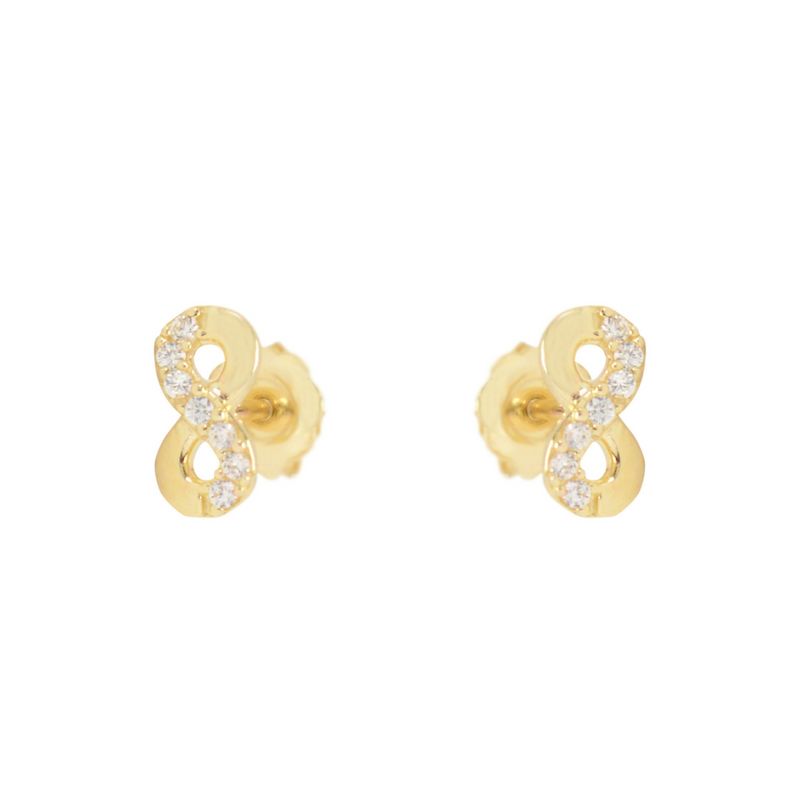 Boucles d'oreilles Infini en or 10K