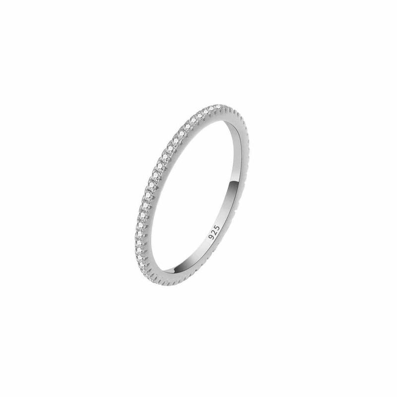 Bague L'éternité en argent sterling