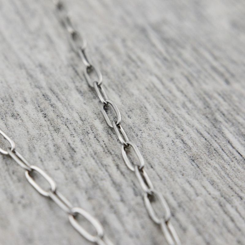 Collier Pleine Lune en acier et perle