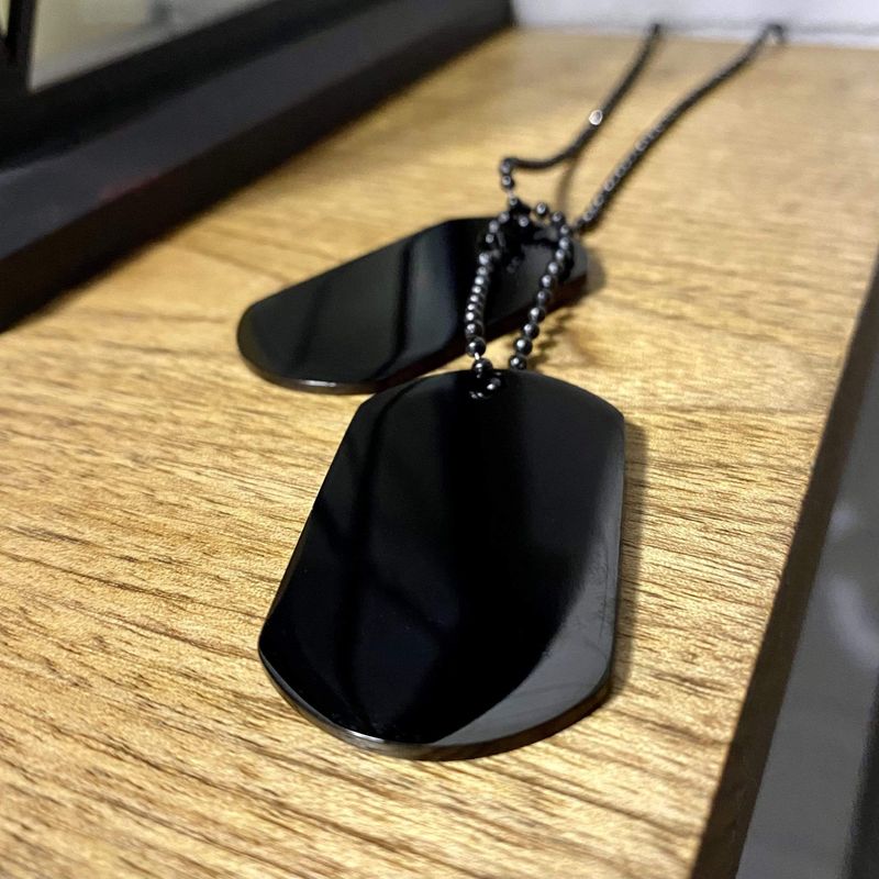 Collier Plaques Militaires La Force en acier