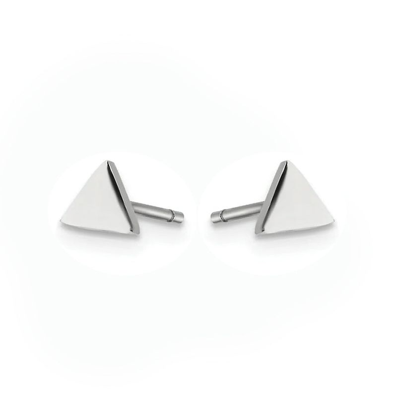 Boucles d'oreilles Triangles en acier