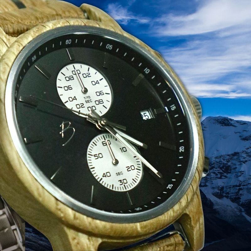 Montre Arnold en bois de baril de Whisky recyclé