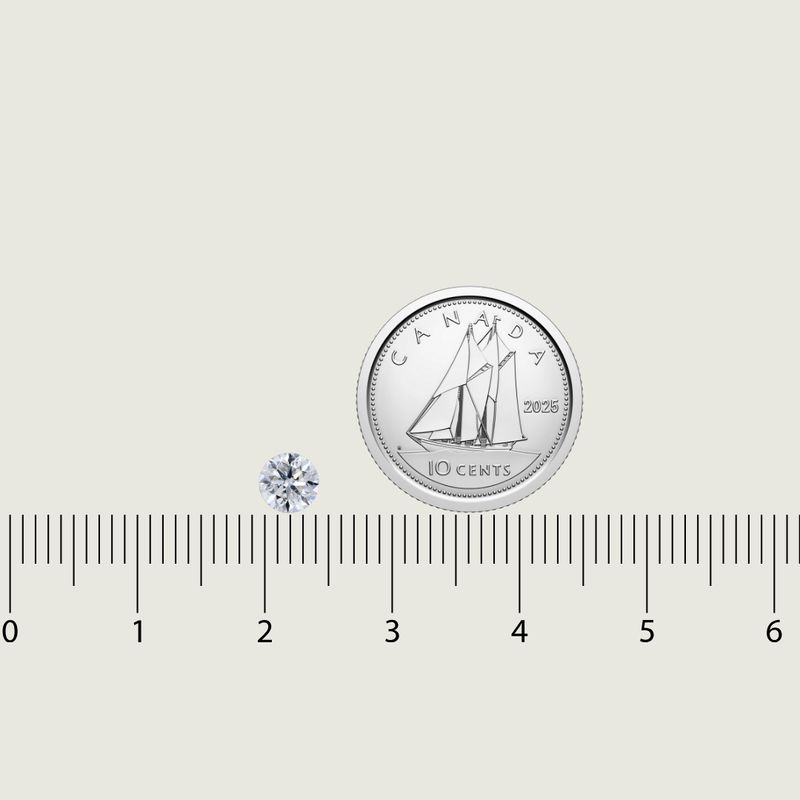 Diamant Naturel Taille Brillant Rond 0,50 ct G SI1