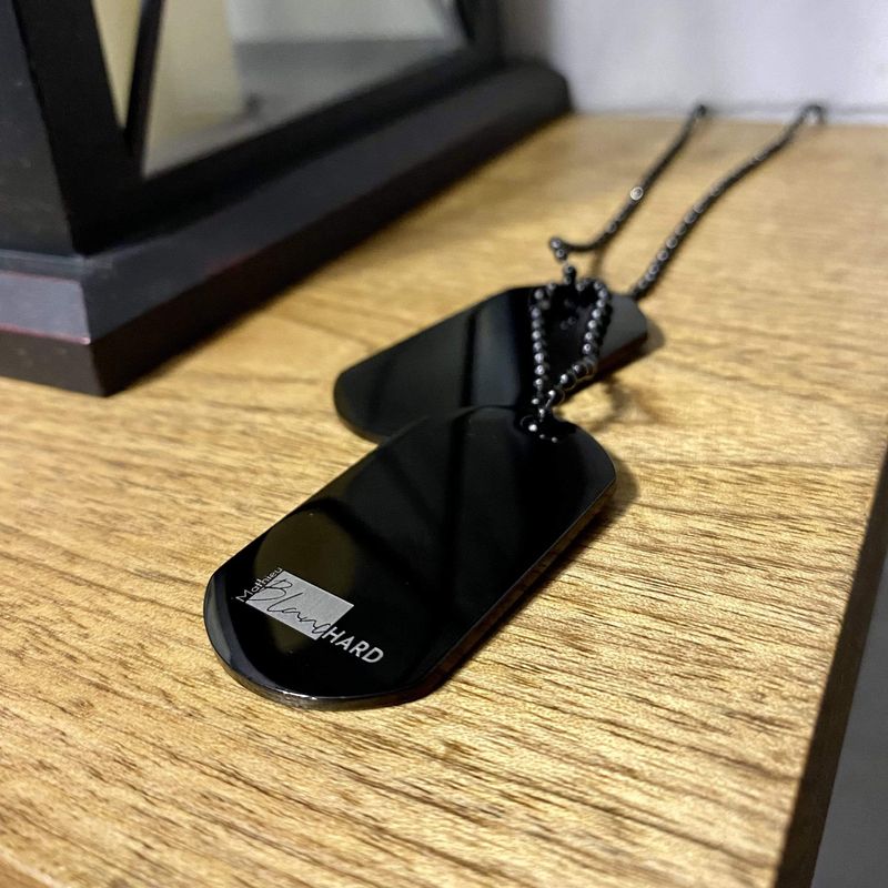 Collier Plaques Militaires La Force en acier