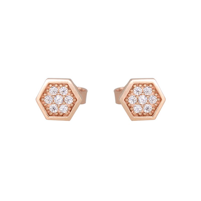 Boucles d'oreilles Rayon de miel en or jaune, blanc ou rose 10K
