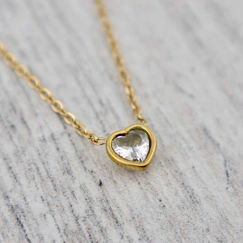 Collier Coeur en acier