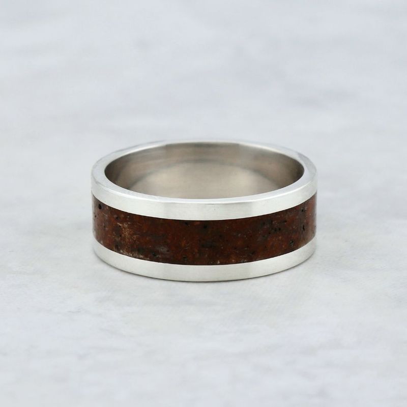 Bague Triceratops du Montana et argent sterling ou or 14K - 18K