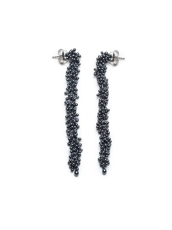 Pendants d'oreilles ShikShok longs en argent