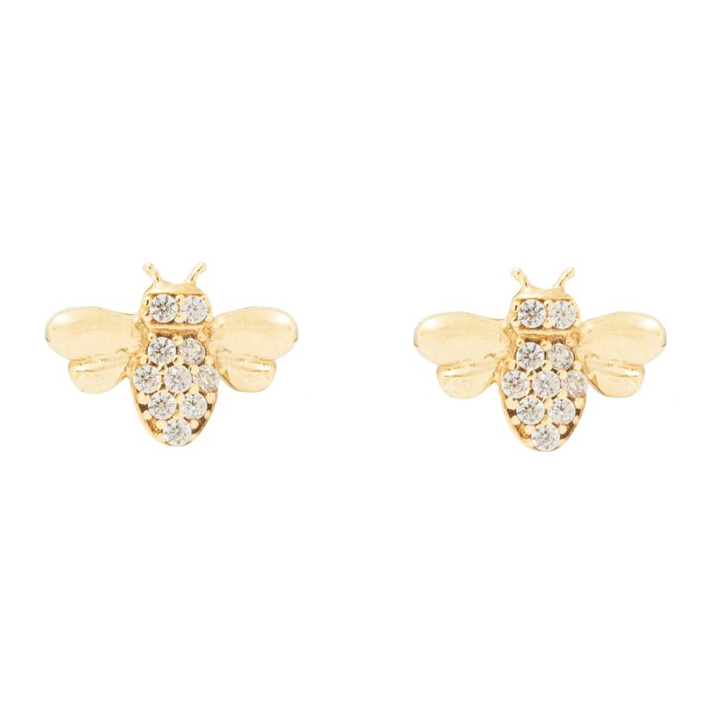 Boucles d'oreilles Abeilles en or 10K