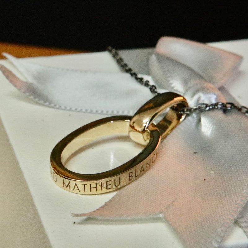 Collier Union en argent sterling et or 14K