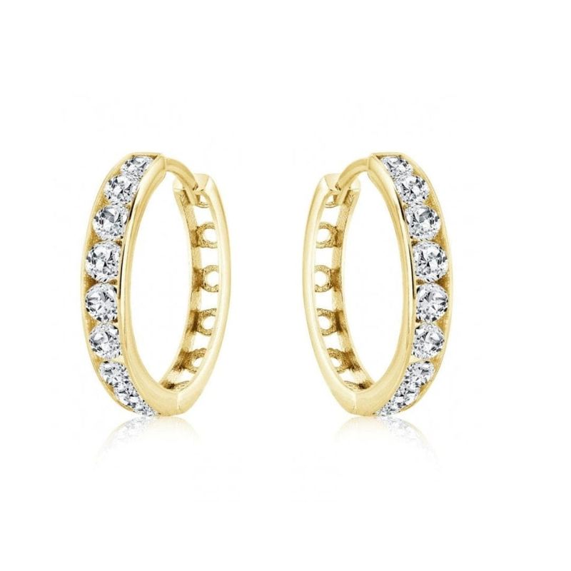 Boucles d'oreilles huggies Éclats en or 10K