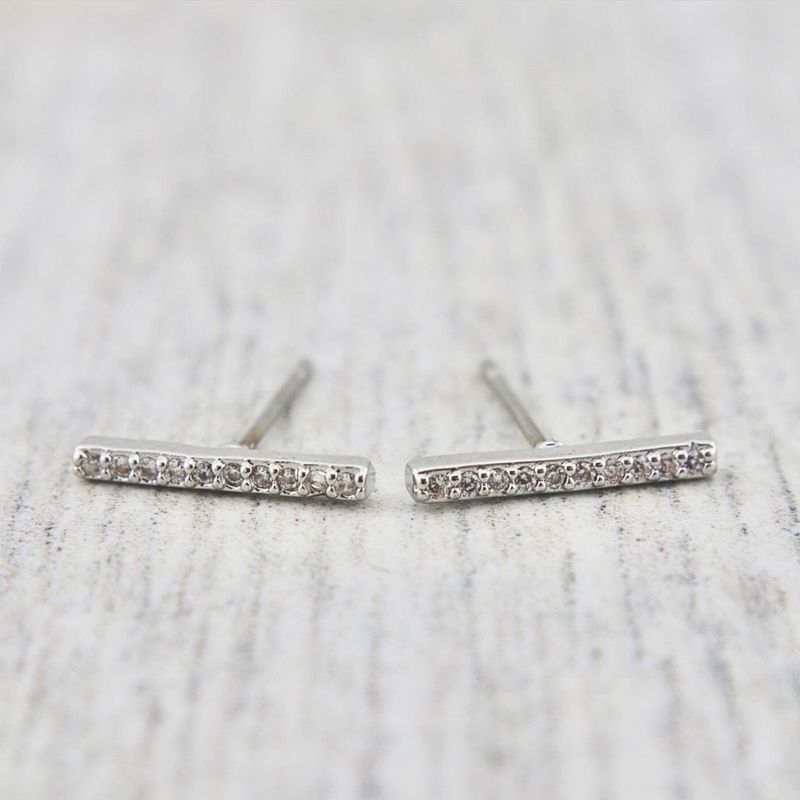 Boucles d'oreilles Barres en acier