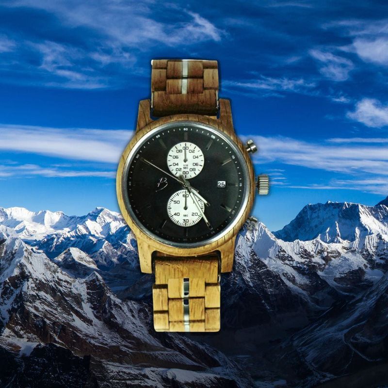 Montre Arnold en bois de baril de Whisky recyclé