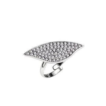 Bague en acier et CZ