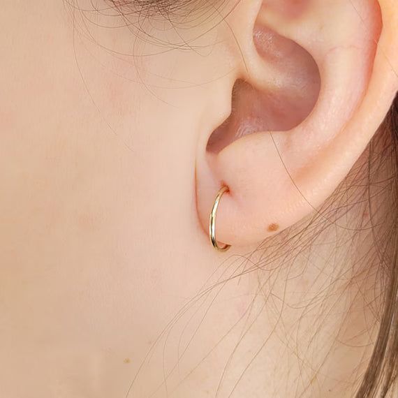 Boucles d'oreilles Sans fin en or 10K