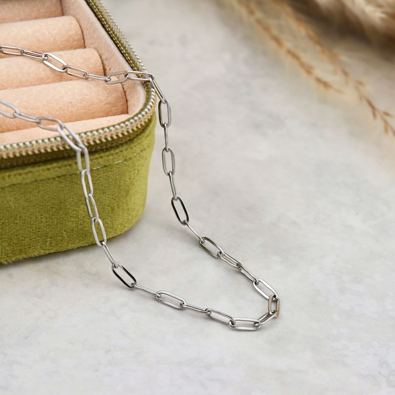 Chaine Paperclip en acier