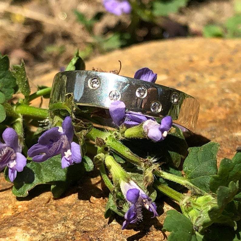 Bague Constellation en argent sterling et diamants