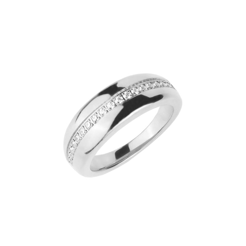 Bague Dôme Chic en acier