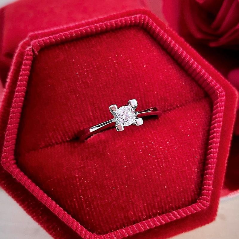 Bague Classique Solitaire en or 10K