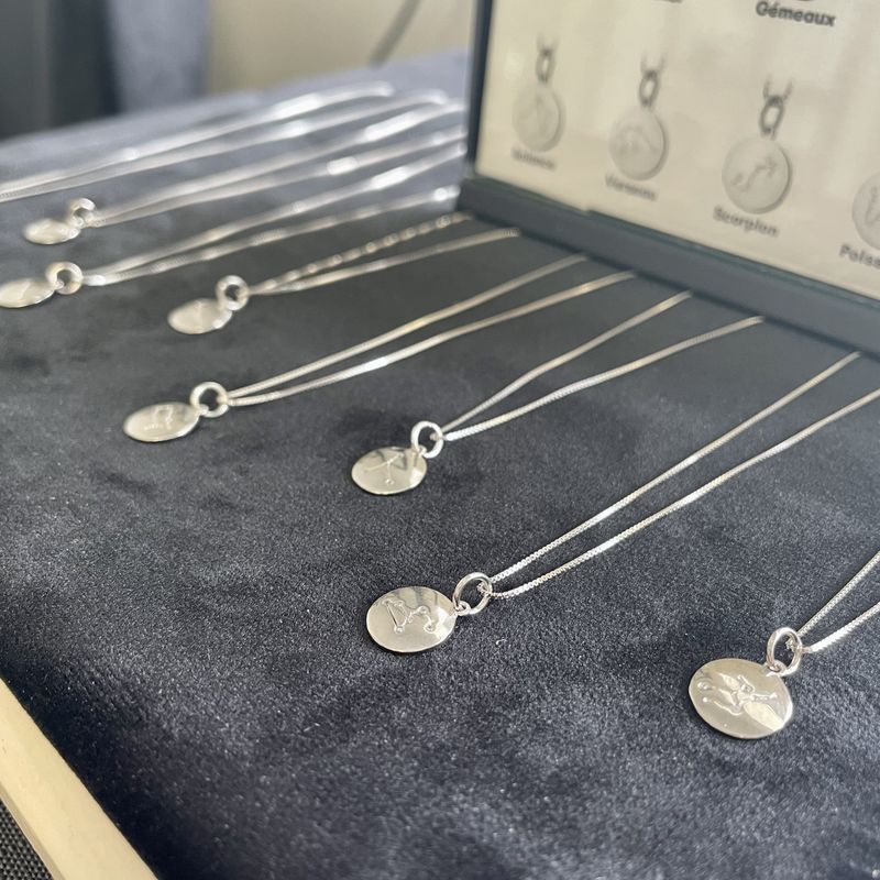 Collier Constellation Zodiaque en argent sterling