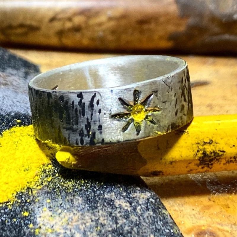 Bague de la Chrysantaime en argent sterling