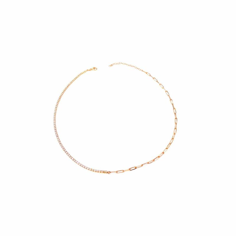 Collier Chaîne et Tennis en argent sterling