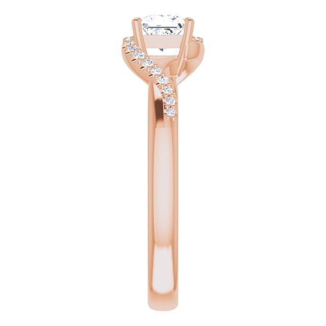 Bague Princesse en or 14K et diamants