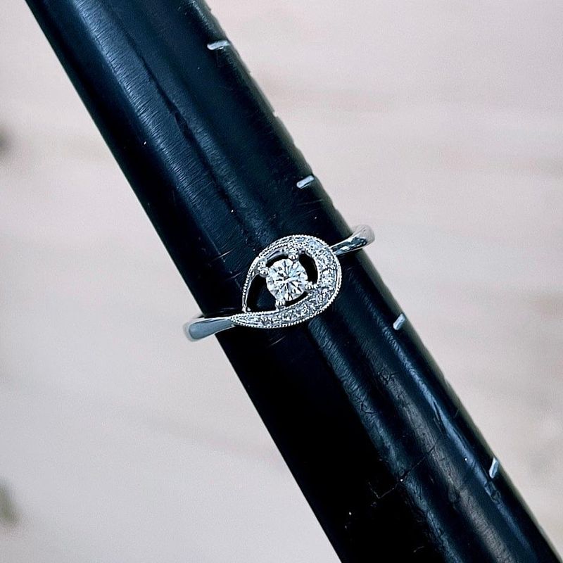Bague en or 14K et diamants - 0,23 ctw