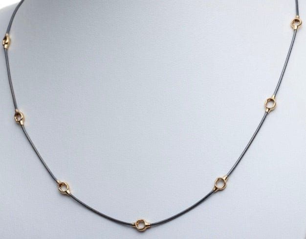 Chaîne Kabis Oxydé en argent sterling