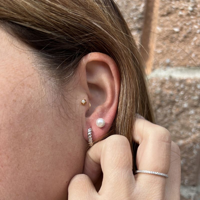 Boucles d'oreilles Perles en argent sterling